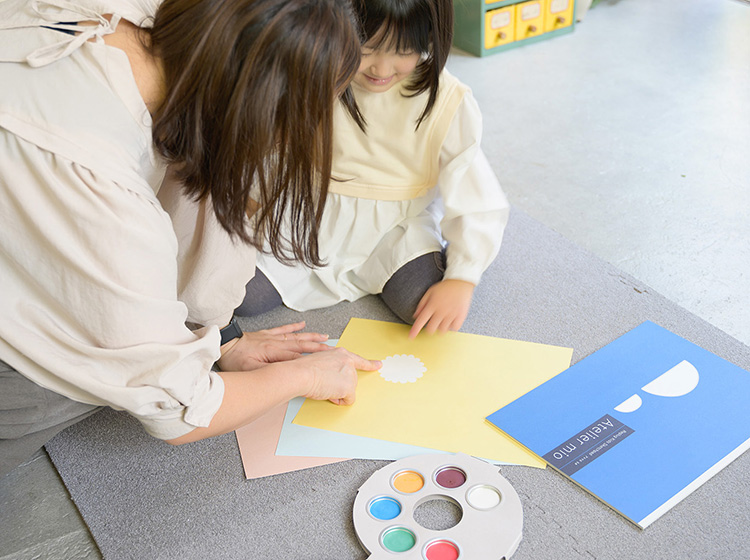 フィンガーペイントのお絵かきセットアトリエミオ